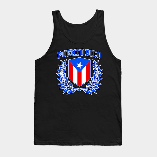 Puerto Rico Crest and Coat of Arms Tank Top by Vector Deluxe